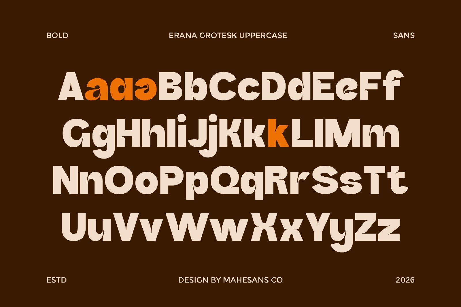 Erana Grotesk – Bold Retro Sans Serif