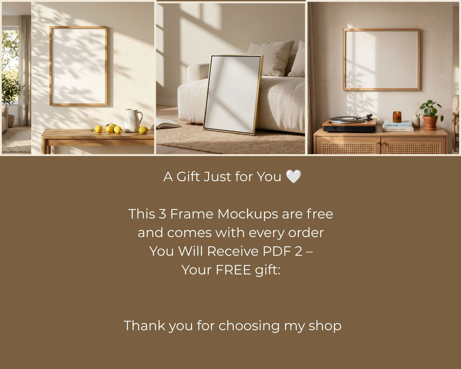 Rustic Oak Wooden Frame Mockup Bundle PSD | 4x5, 5x4 Ratio | Vertical & Horizontal |
