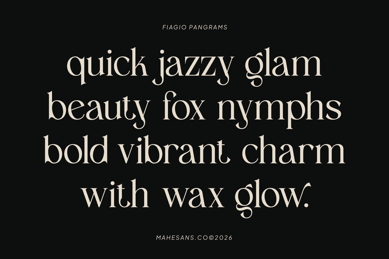 Fiagio – Elegant Vintage Serif