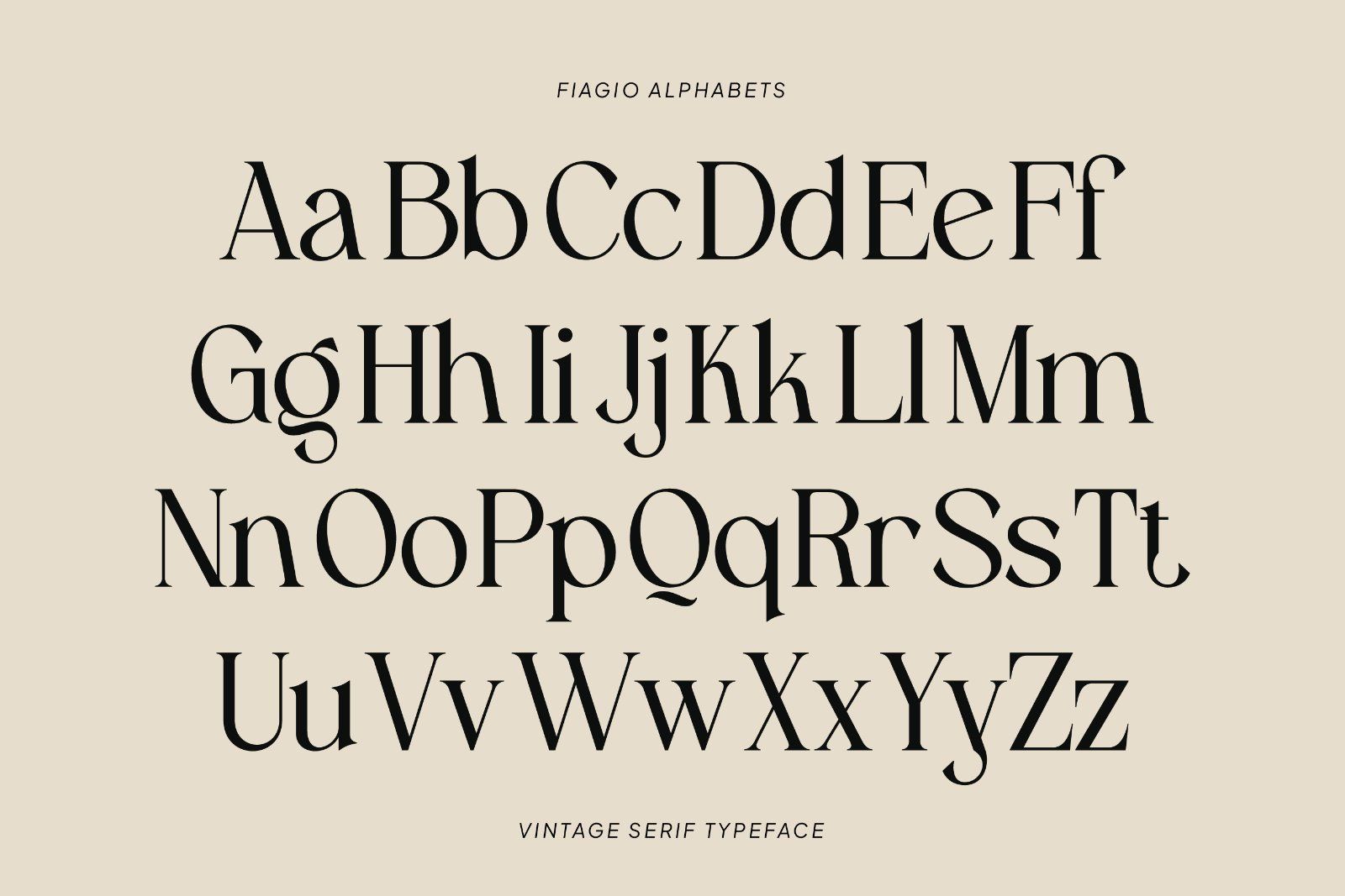 Fiagio – Elegant Vintage Serif