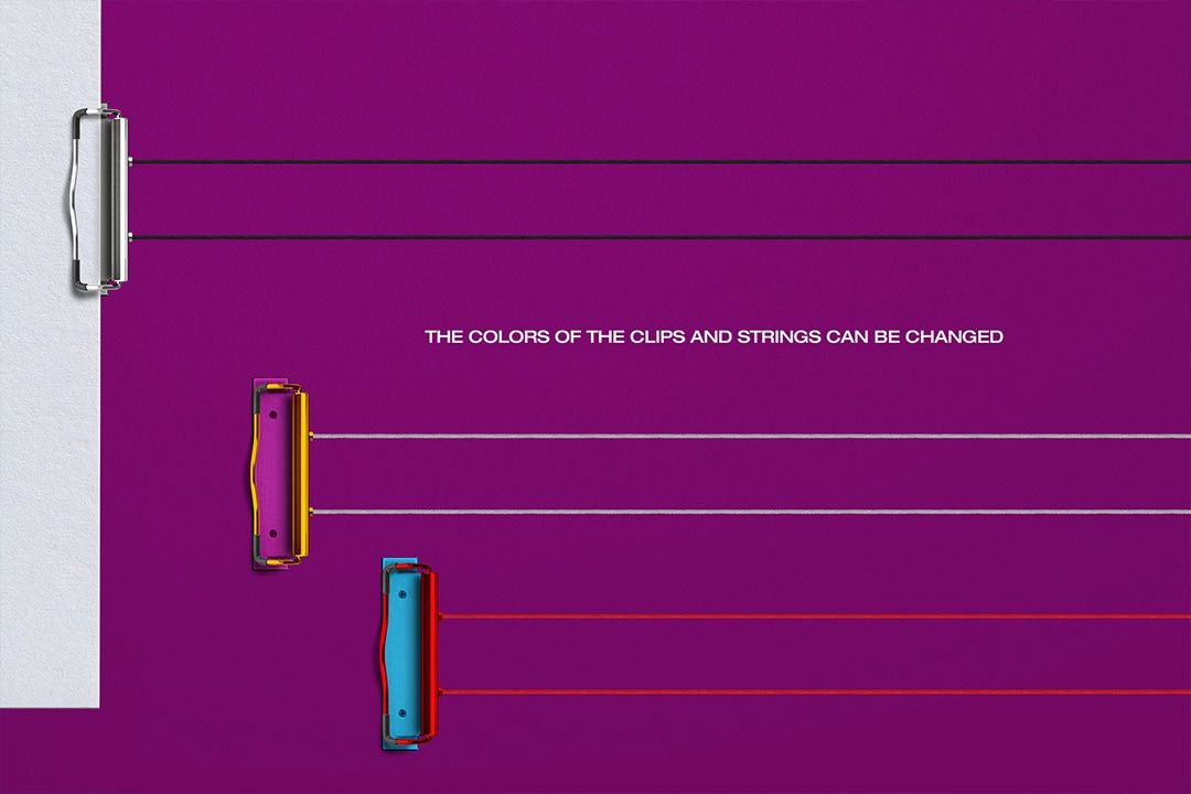 Flyer Mockup – A4 Hanging Clip Horizontal (3 Objects)