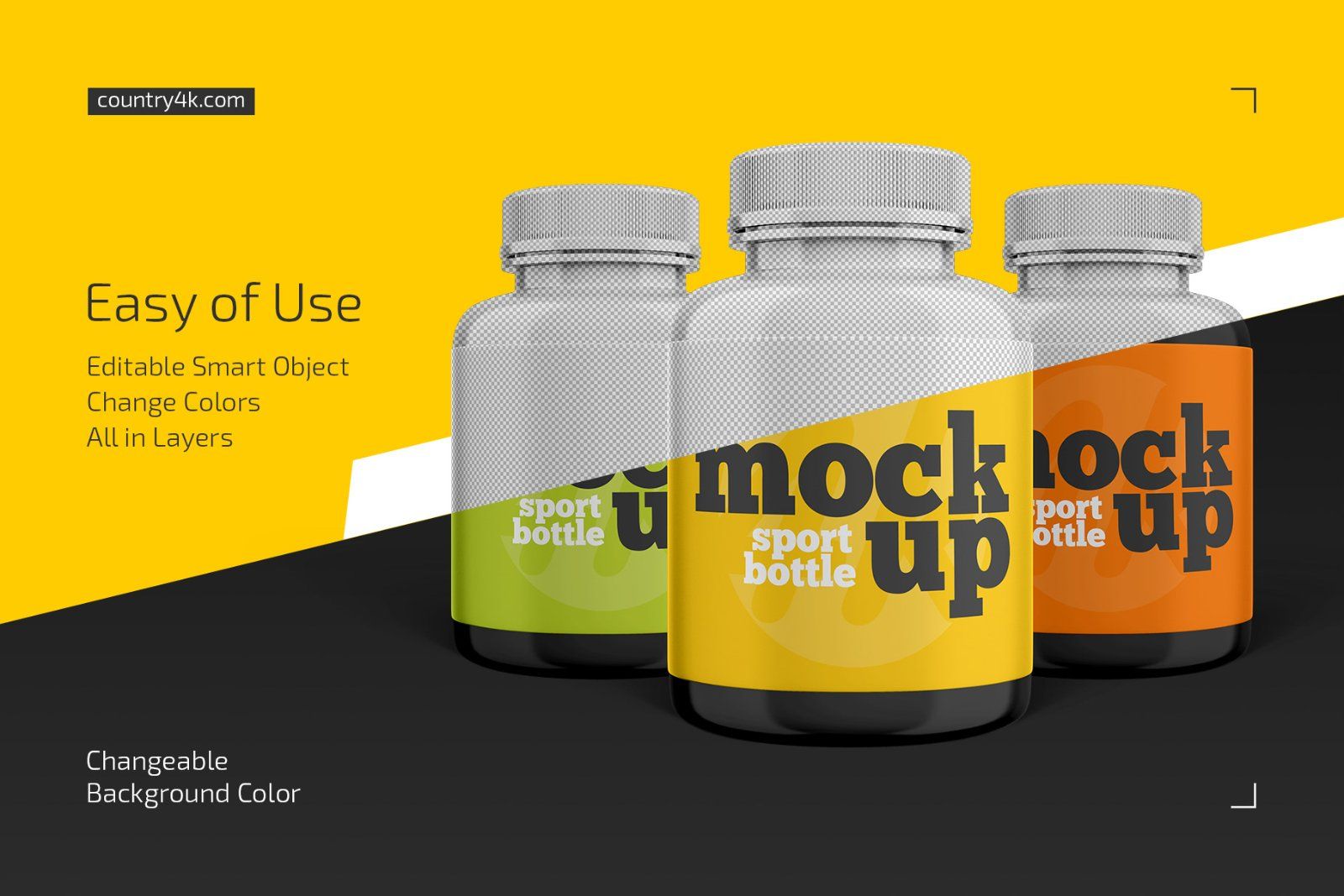 Sport Bottle Mockup Set