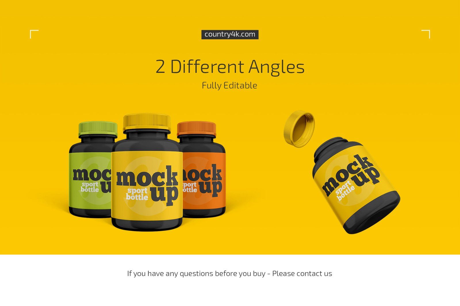 Sport Bottle Mockup Set