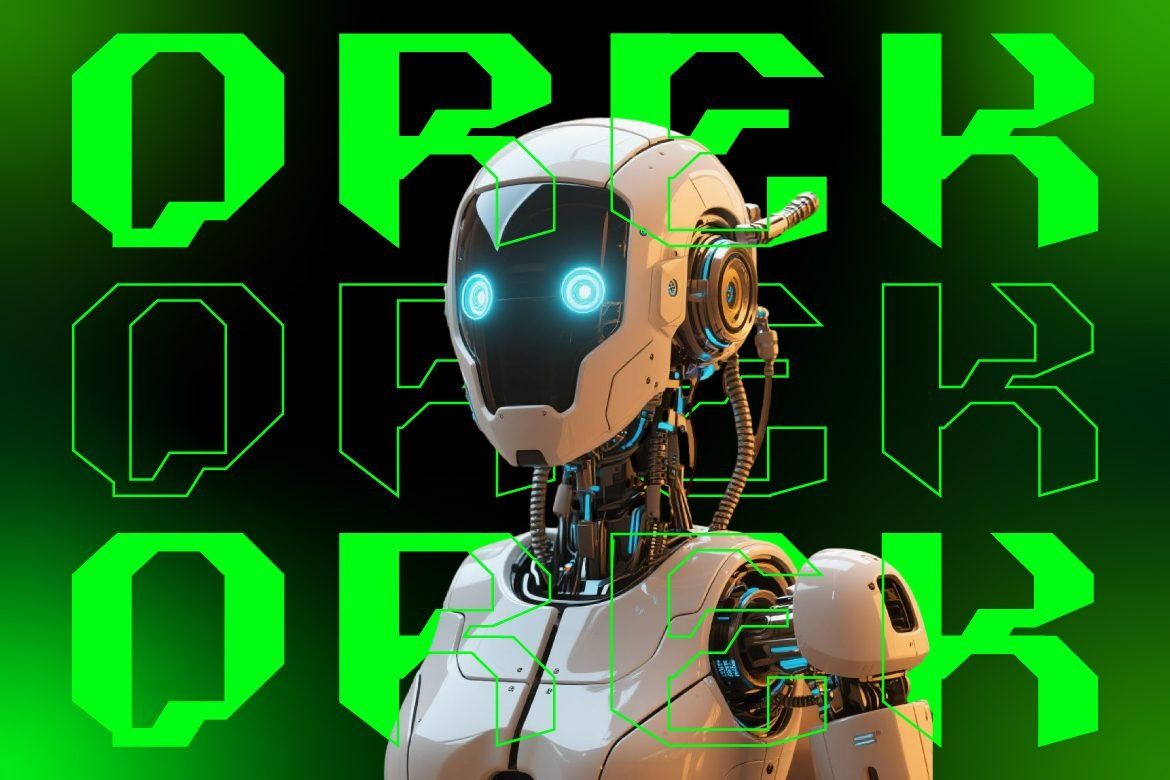 Orek Futuristic Display Font – Modern Sci-Fi Typeface