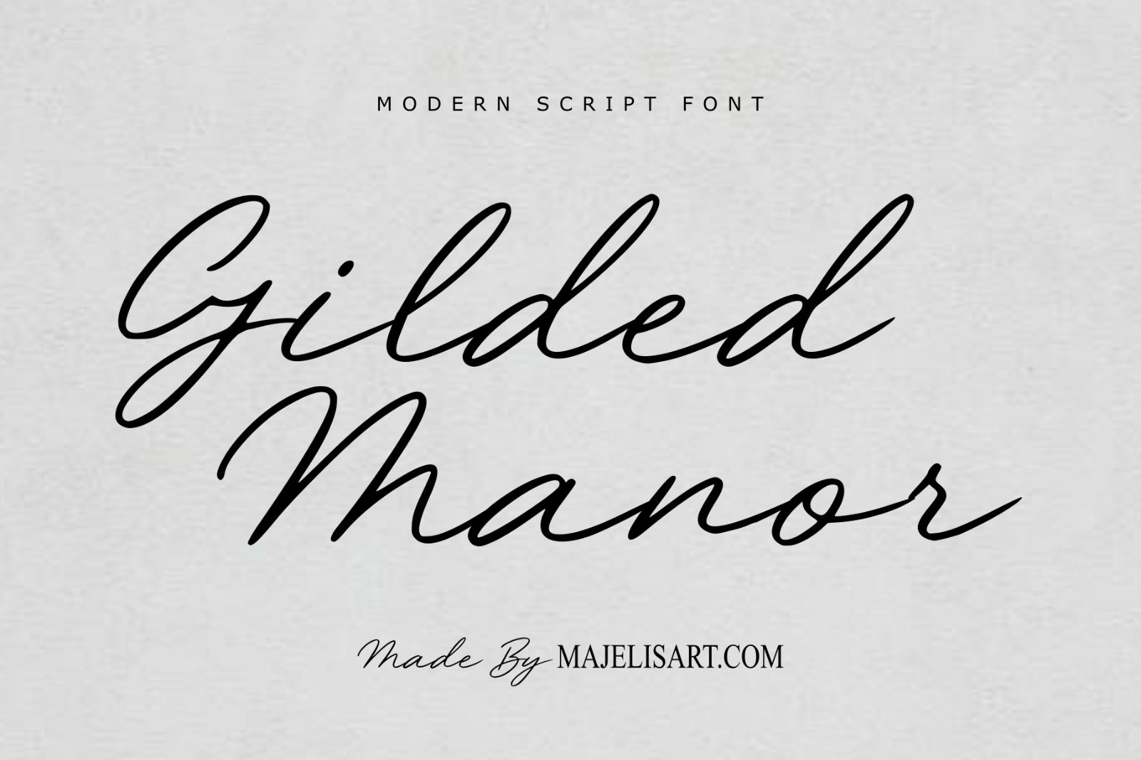 Gilded Manor - Script Style — image 1