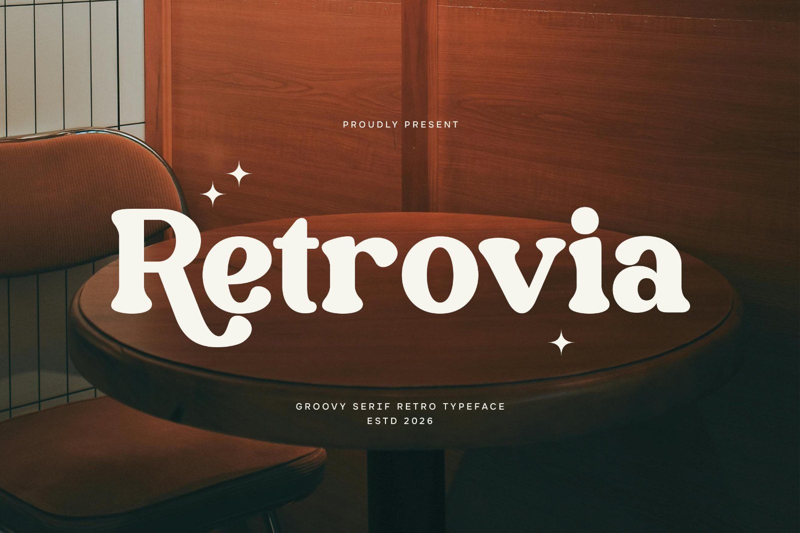 Retrovia - Groovy Retro Serif Font — image 1