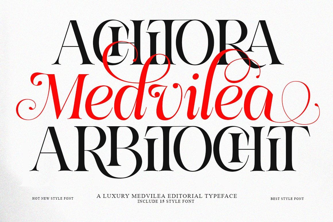 Medvilea Editorial | 15 Style Font — image 8