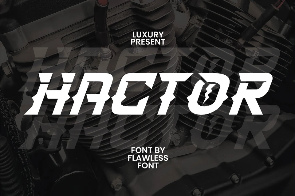 Hactor - Sport Display Font