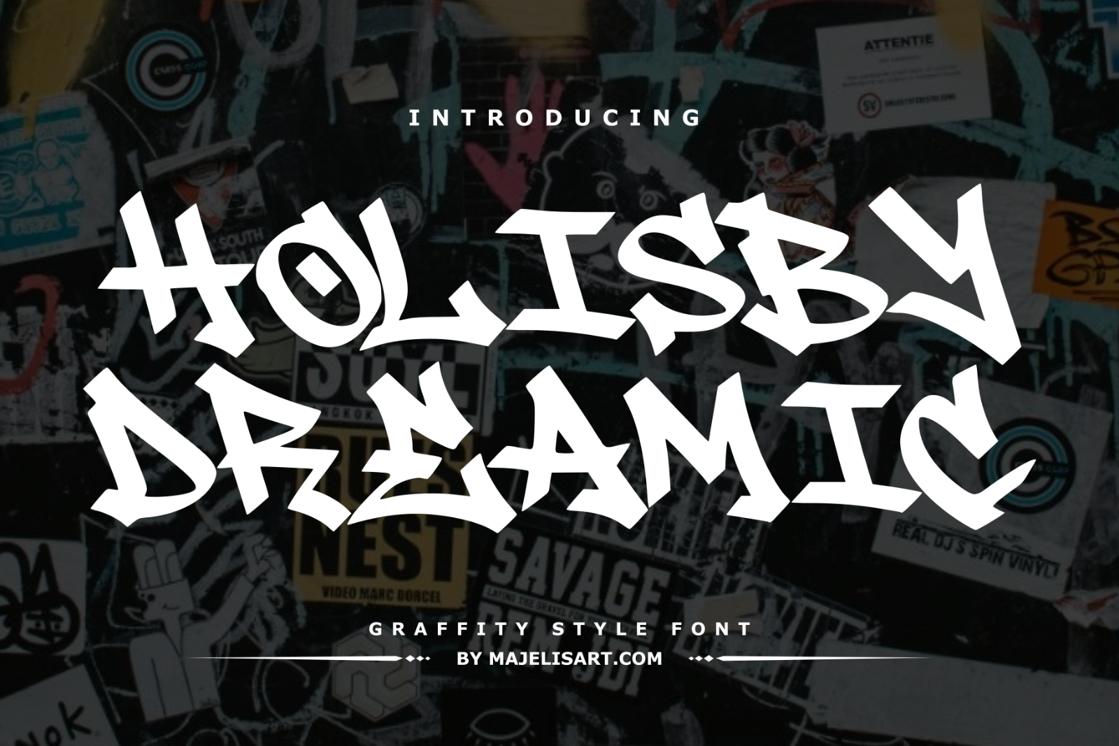Holisby Dreamic - Graffiti font — image 1