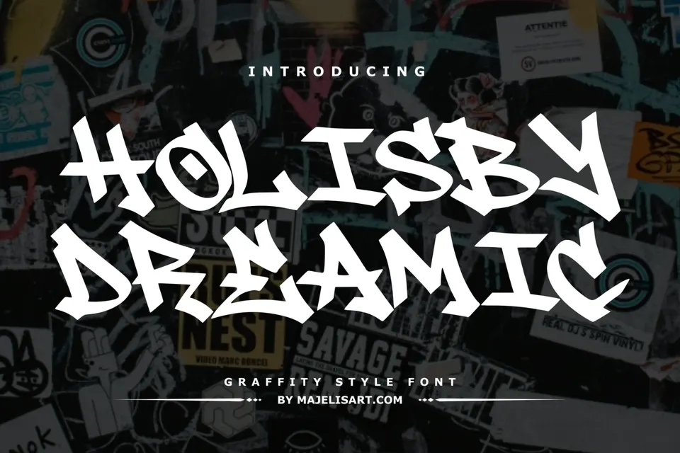 Holisby Dreamic - Graffiti font