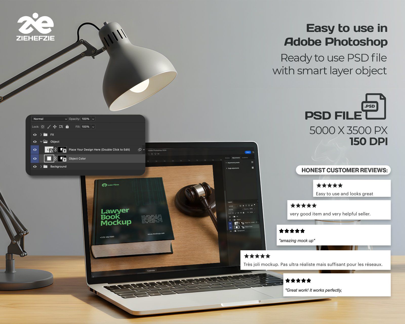 Premium Law Firm Branding Mockup Bundle – 15 Corporate PSD Scenes for Attorney, Lawyer