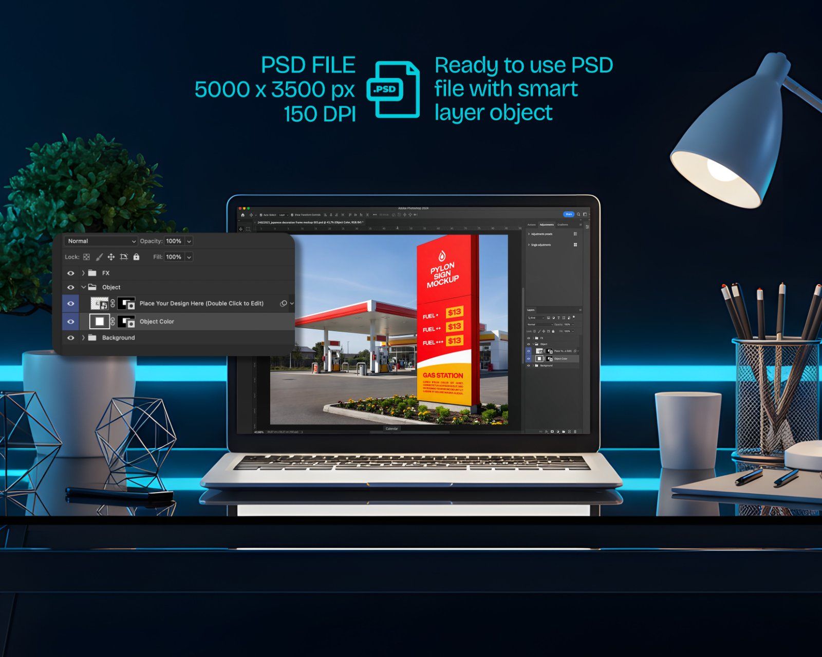 Premium Gas Station & Fuel Station Branding Mockup Bundle – 15 High-Res PSD Scenes for Energy Identi