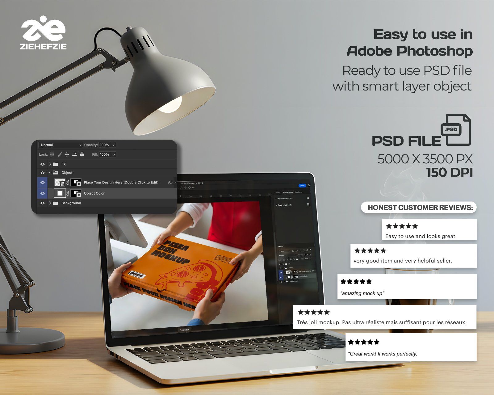 Fast Food Restaurant Mockup Set for Pizza & Fried Chicken Branding.