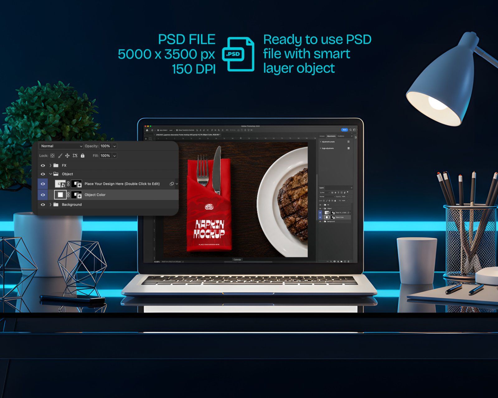 Premium Steakhouse Restaurant Branding Mockup Bundle – 15 Luxury PSD Scenes for Steak House, Bistro