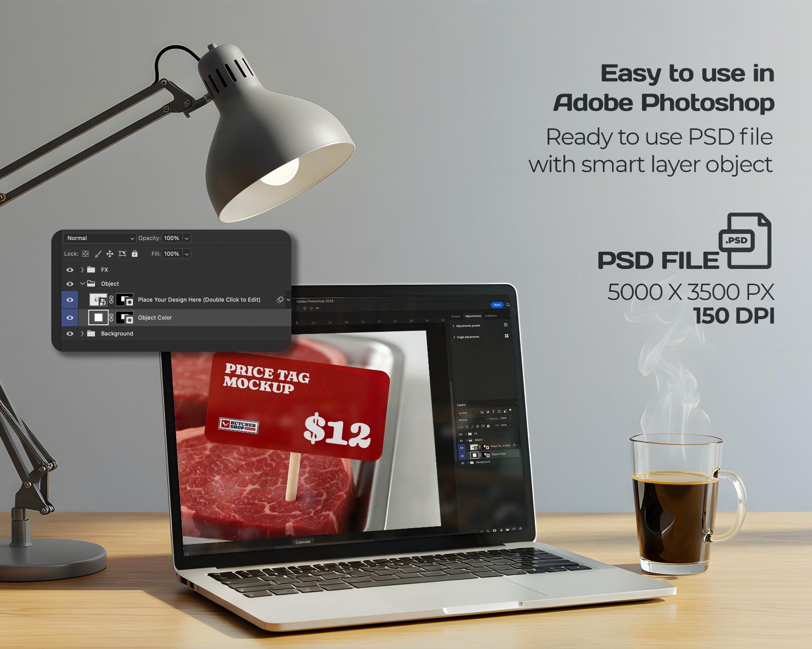 Meat & Fish Market Mockup Bundle – 15 PSD Templates for Butcher Shop Branding