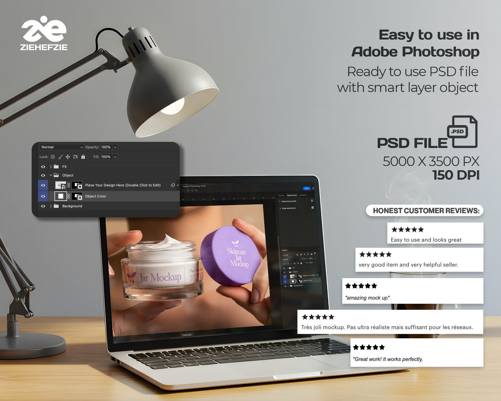 Beauty Clinic Mockup Bundle – Skincare Packaging, Cosmetic Branding PSD Mockups