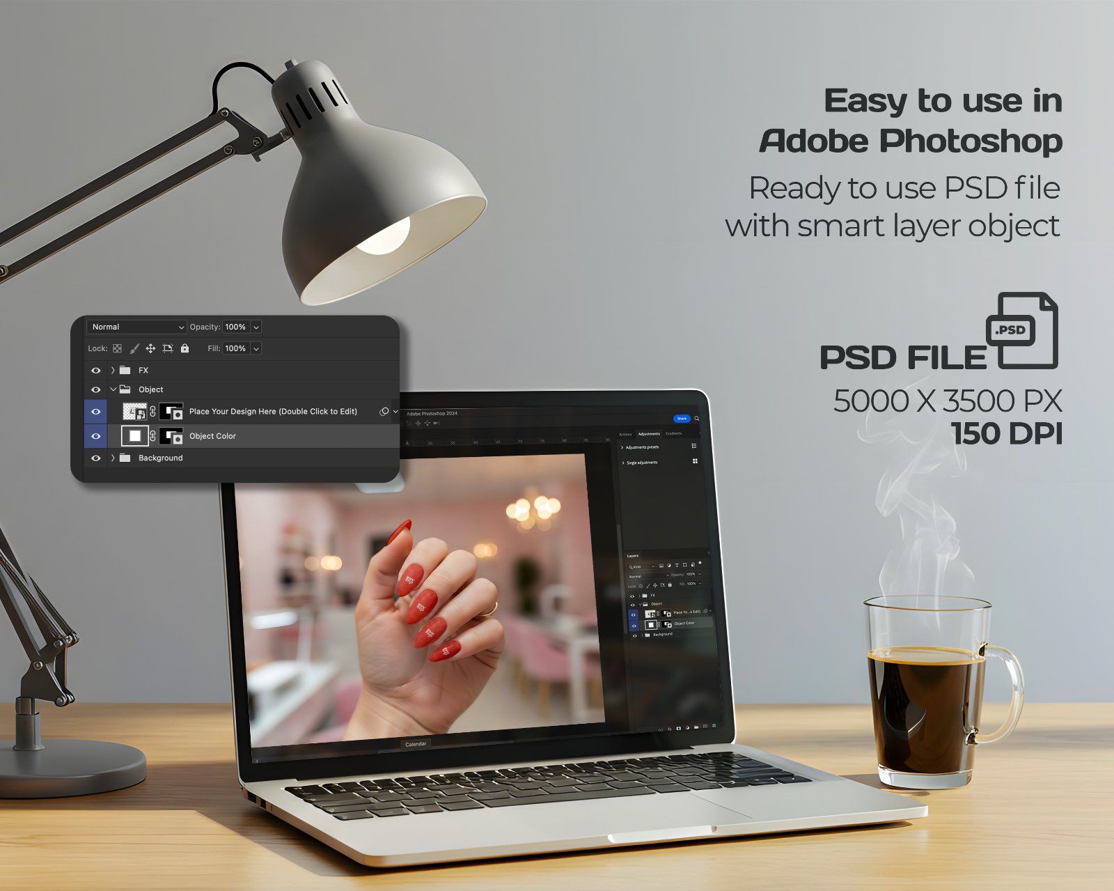 Nail Art Studio Mockup Bundle – 15 PSD Templates for Beauty Salon & Manicure Branding