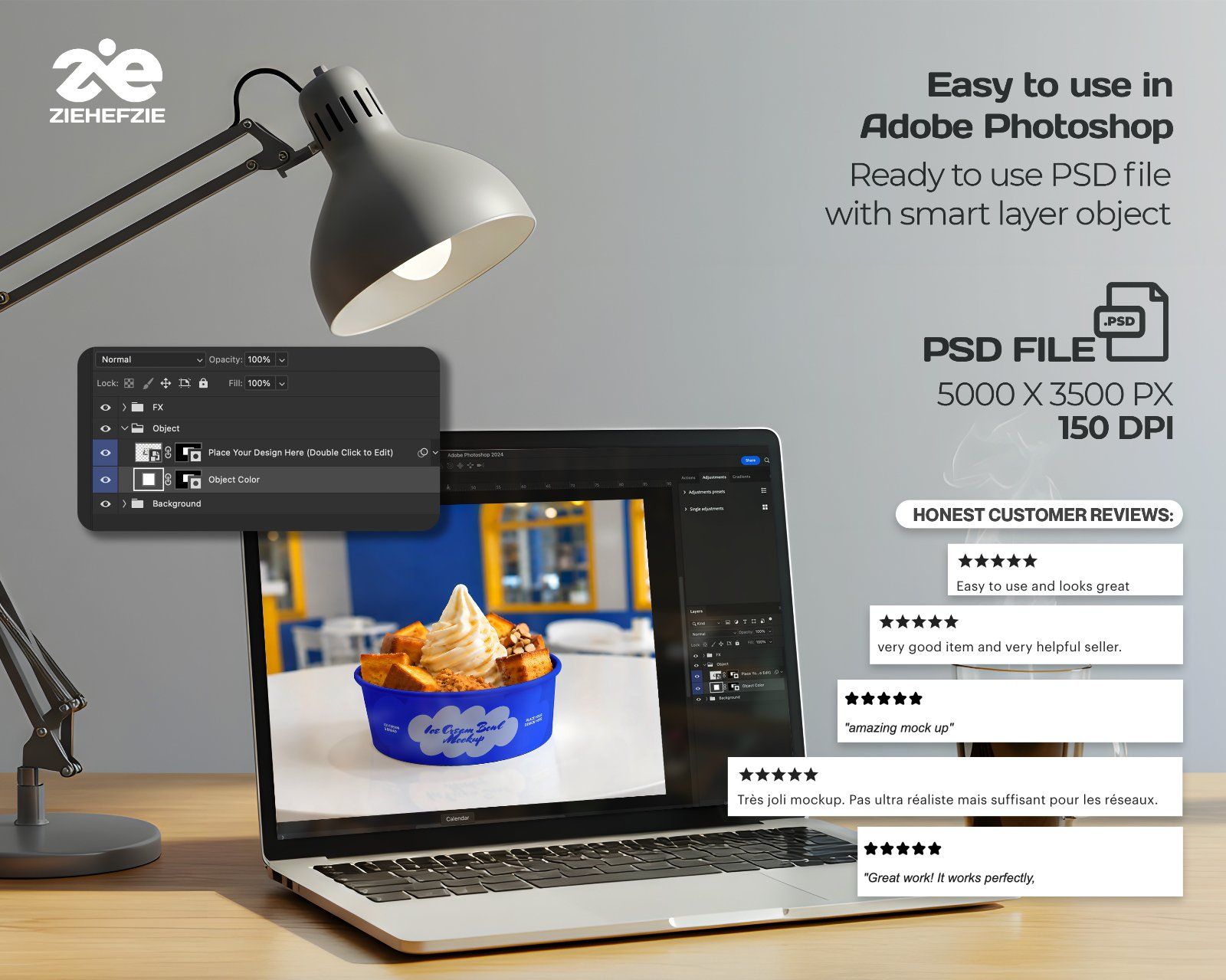 Premium Ice Cream & Bakery Branding Mockup Bundle – 15 Sweet PSD Scenes for Dessert Cafes, Food Pack