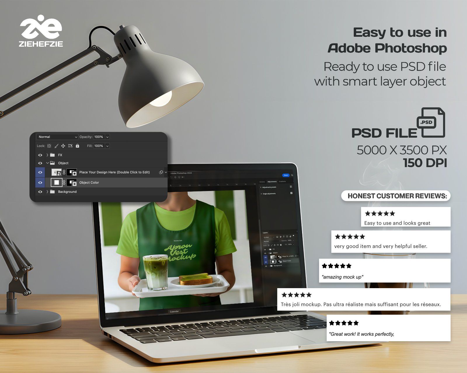 Matcha Cafe Mockup Bundle PSD – Cafe Branding & Packaging Presentation