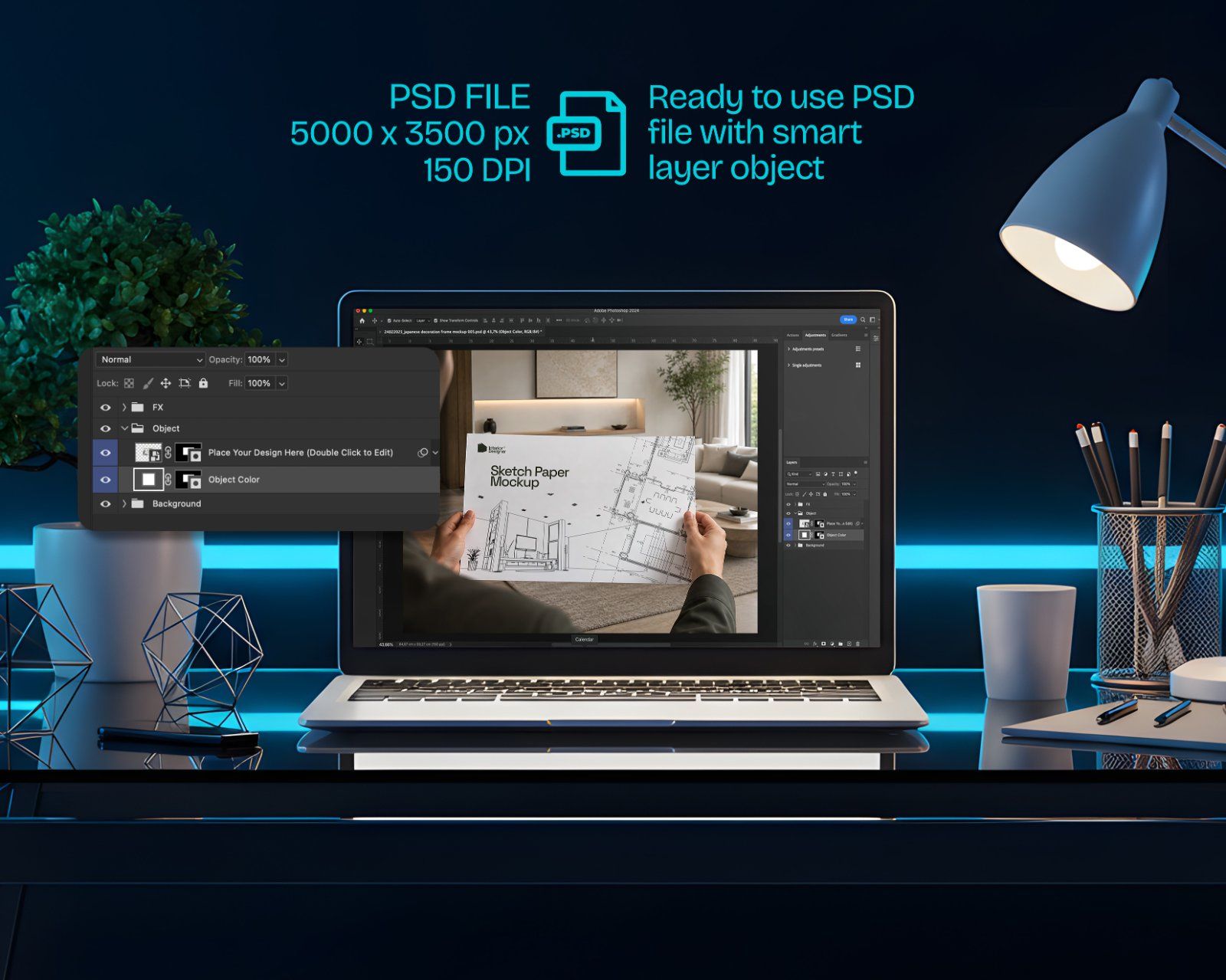 Interior Design Company Mockup Bundle - 15 PSD Templates  Interior Designer & Architecture Firm Bran — image 4