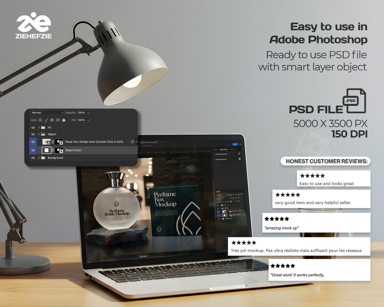 Perfume Brand Store Mockup Bundle PSD – Luxury Fragrance Retail Branding Set