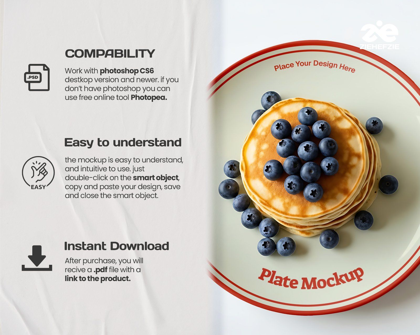 Breakfast Café Mockup Bundle PSD – Menu, Packaging, Apron & Coffee Branding Scene