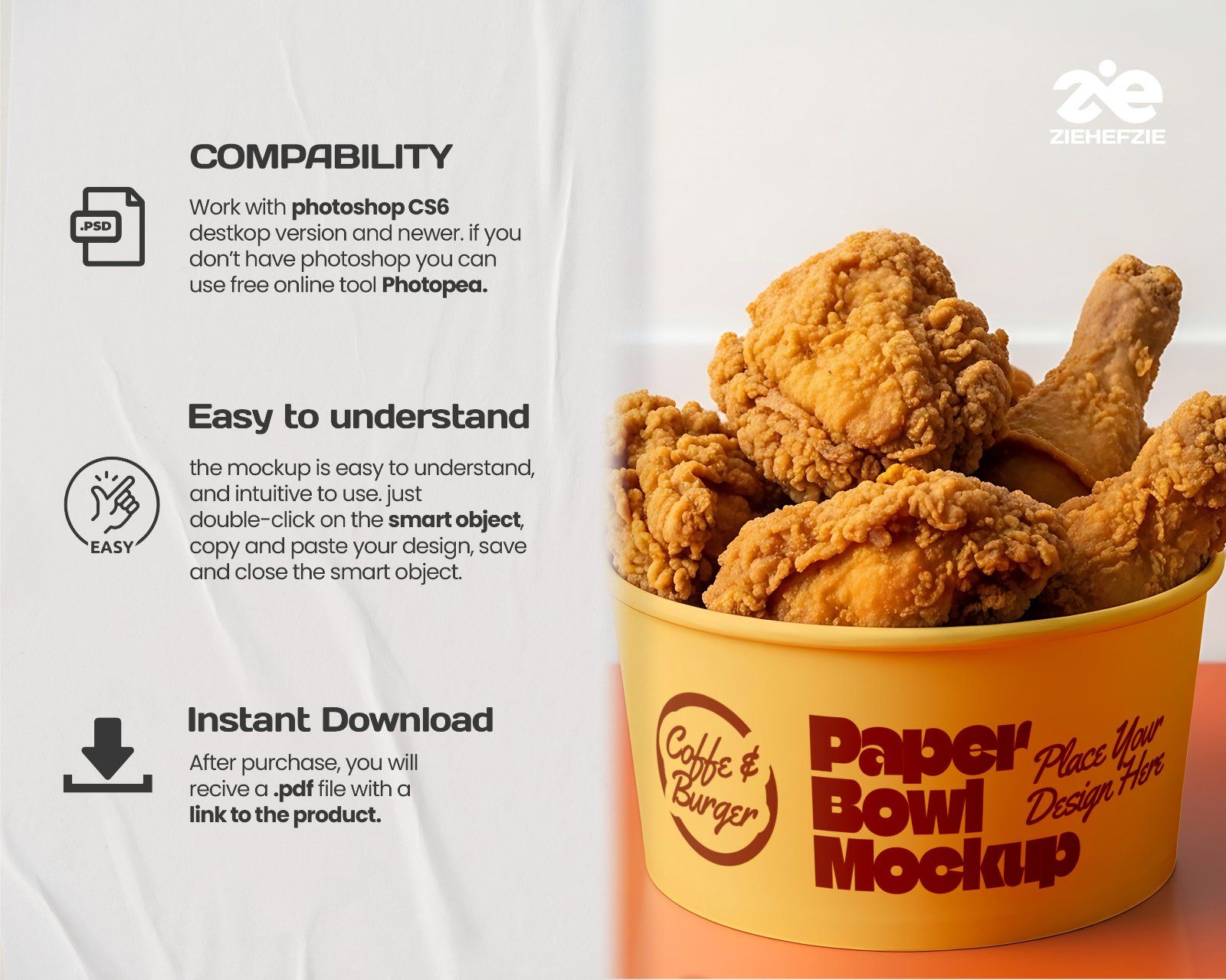 Coffee Shop & Fast Food Mockup Bundle – Restaurant Branding PSD Collection