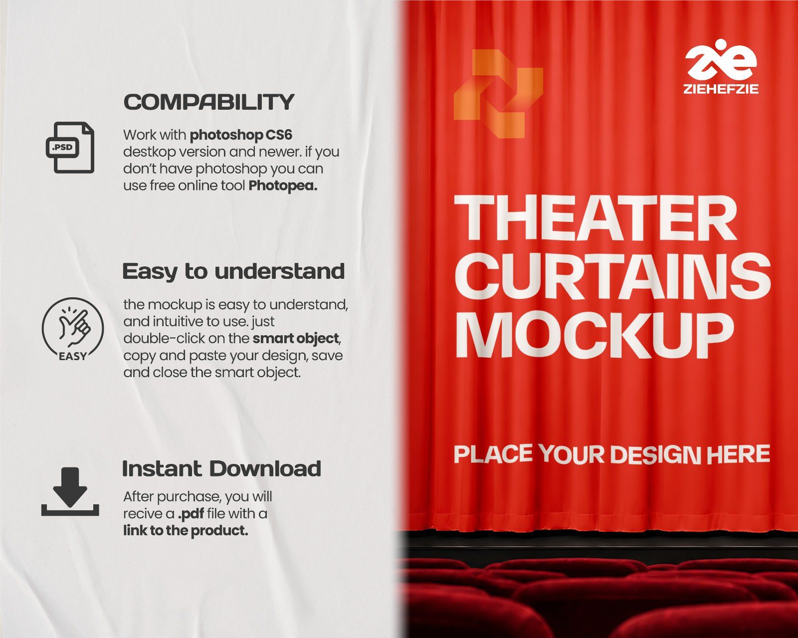 Premium Cinema Branding Mockup Bundle – 15 Cinematic PSD Scenes for Theater, Movie & Entertainment I