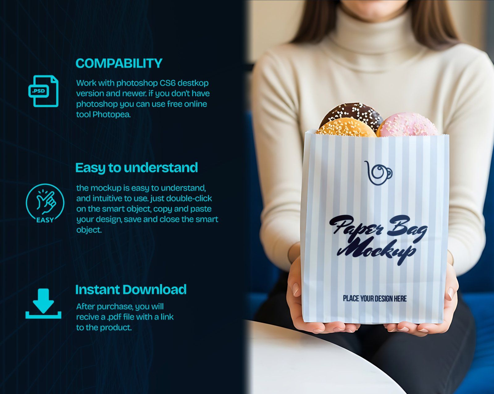 Coffee & Donut Shop Branding Mockup Bundle – 15 Premium PSD Scenes for Cafe Identity