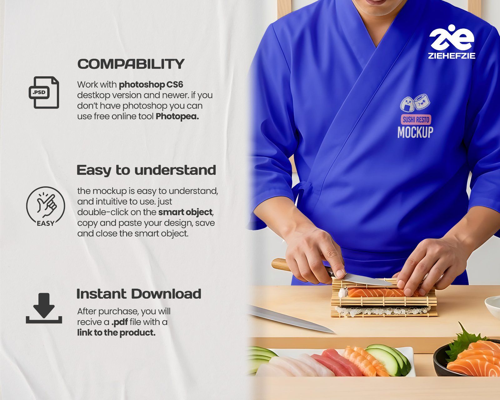 15 Premium Sushi Restaurant Bundle PSD Set for Japanese Restaurant