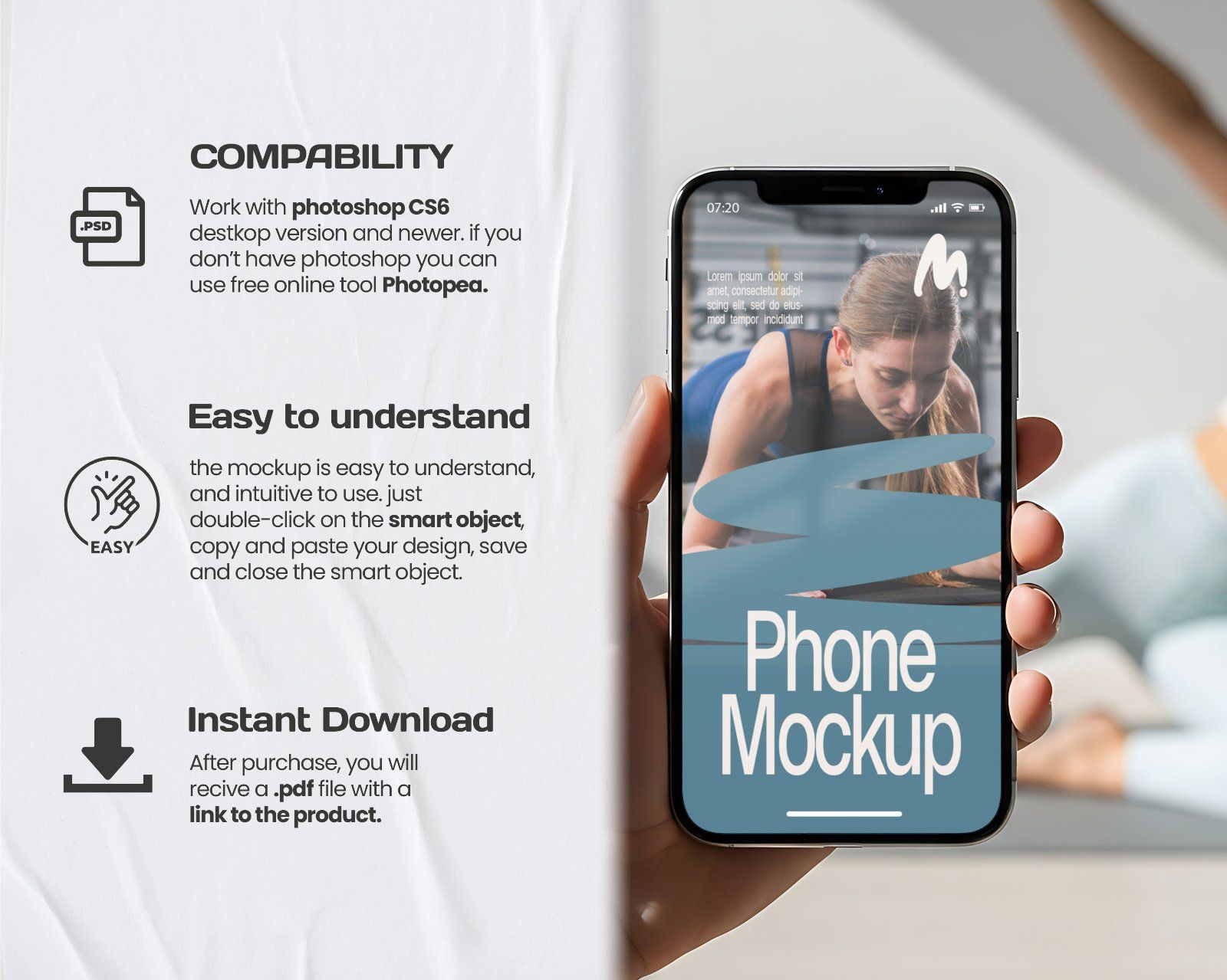 Pilates Studio Mockup Bundle – 15 PSD Templates for Fitness & Wellness Branding