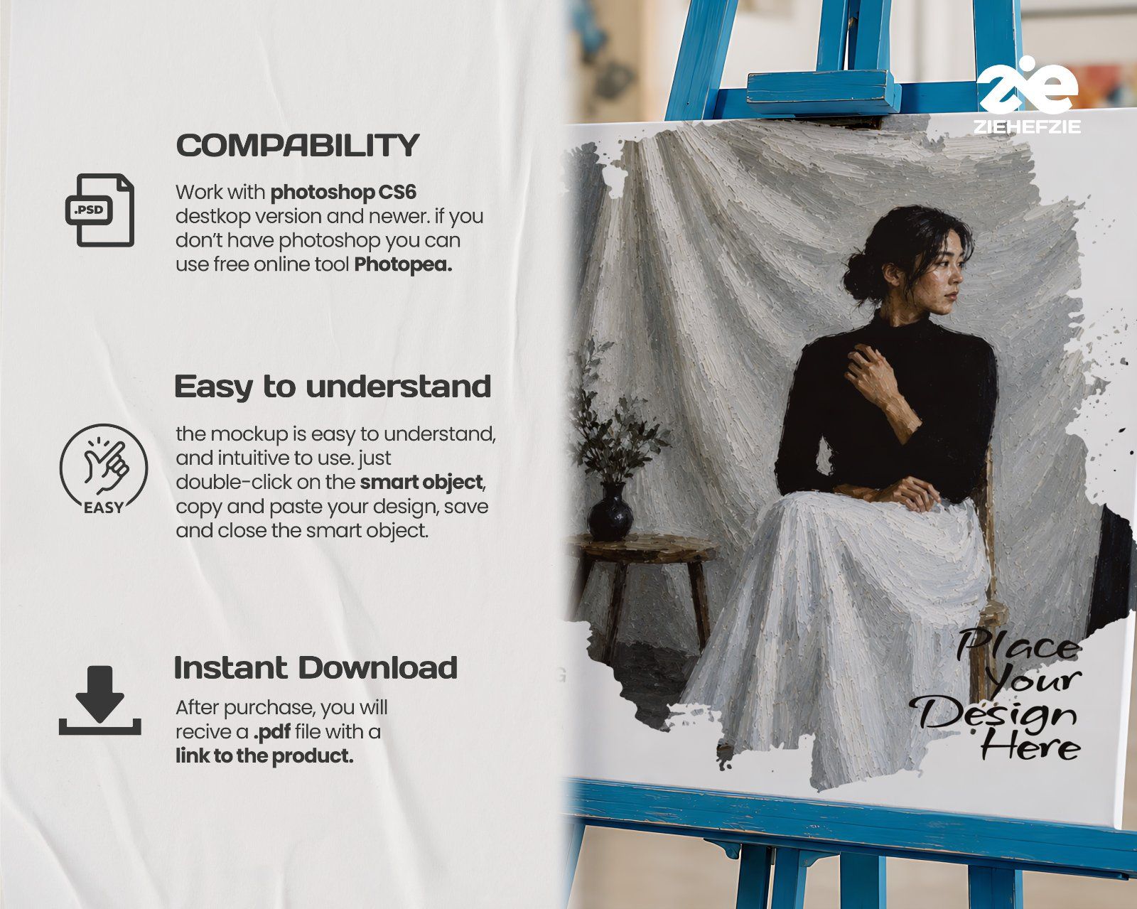 Premium Art Studio & Painting Mockup Bundle – 15 Creative PSD Scenes for Artists, Fine Art Branding