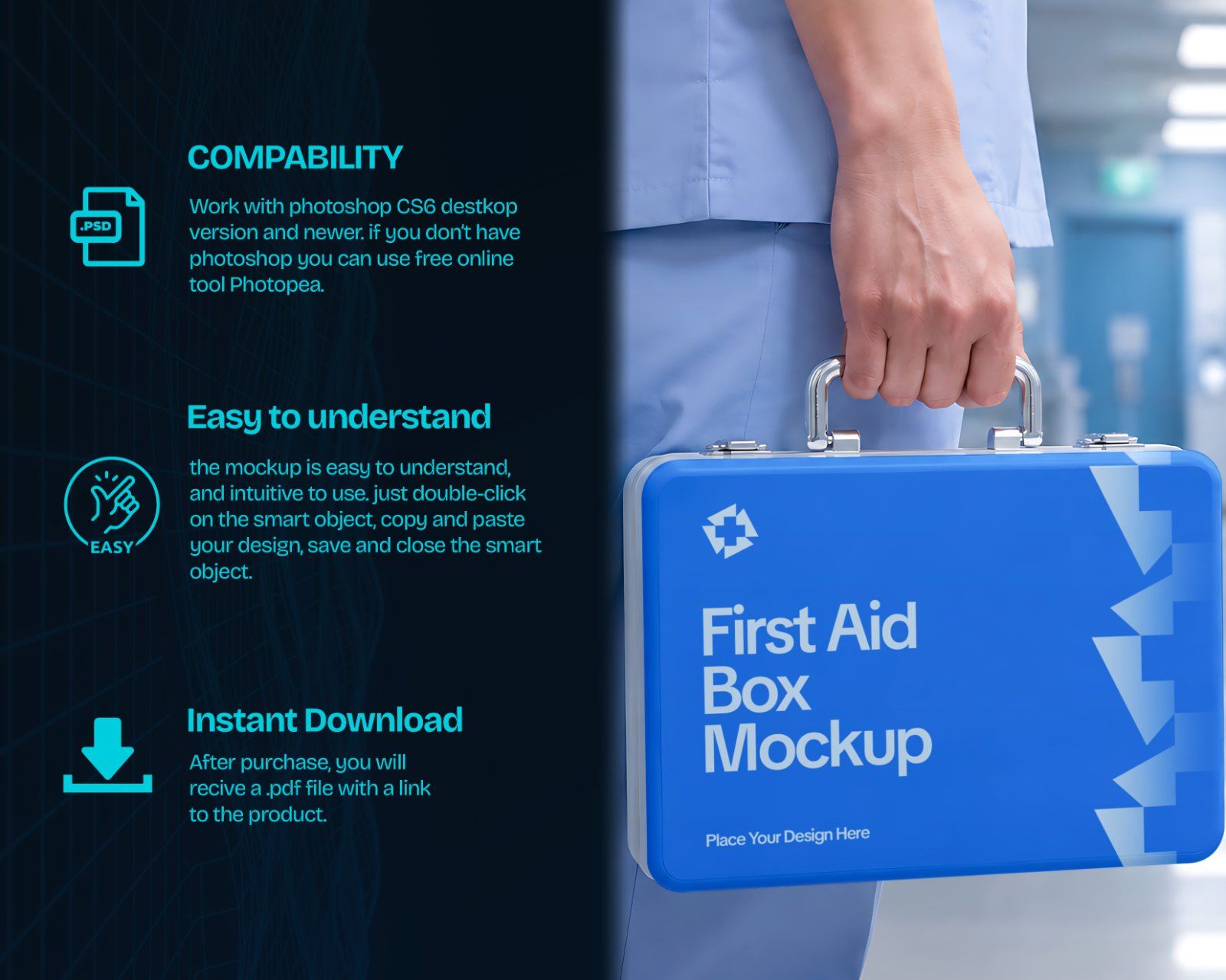 Premium Hospital Branding Mockup Bundle – 15 Professional PSD Scenes for Healthcare & Medical Mega I