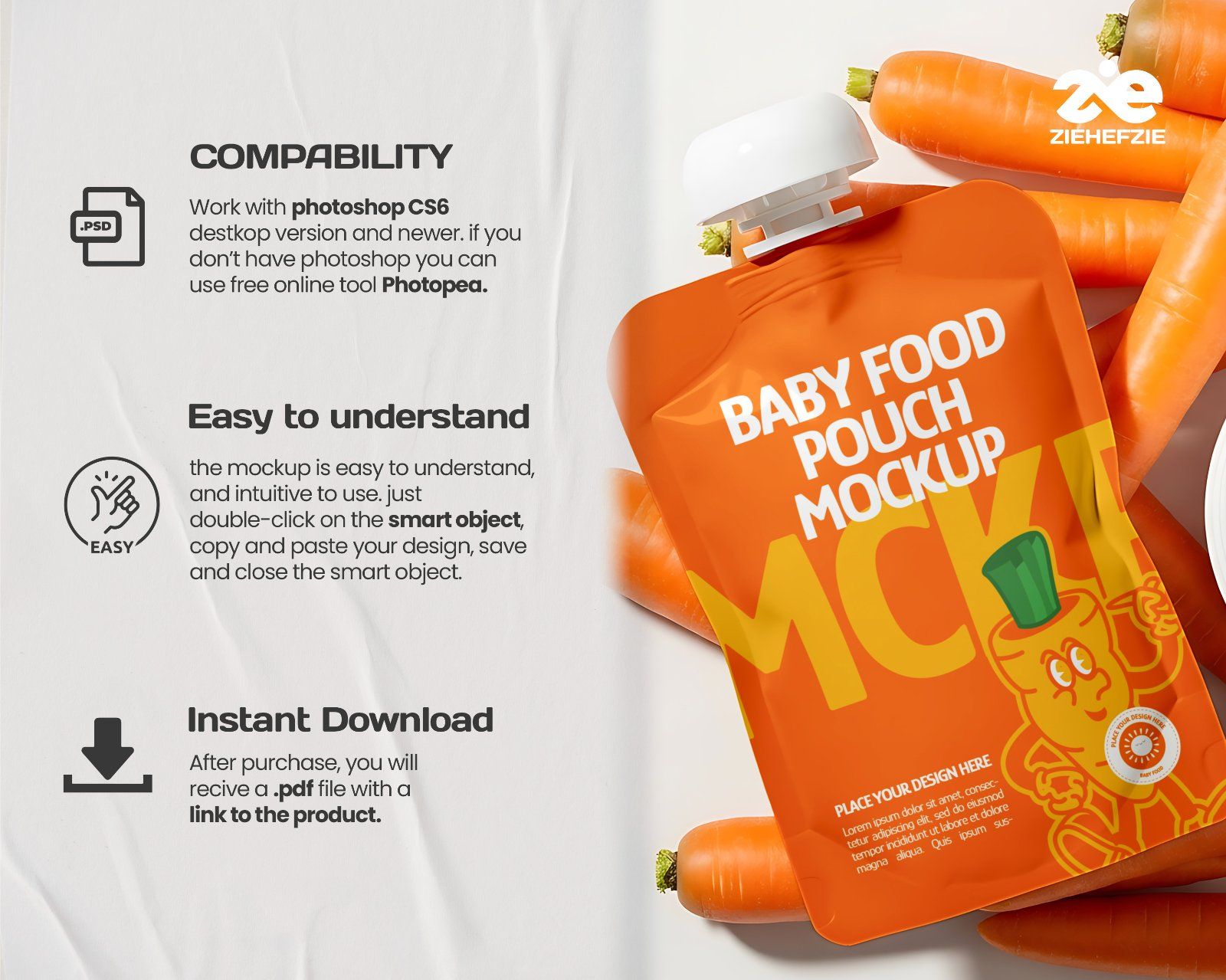 15 Premium Baby Food Packaging PSD Mockup Bundle For Branding