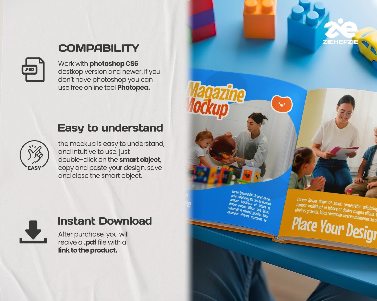 Premium Kids Day Care Mockup BundleKindergarten Branding PSD Mockups