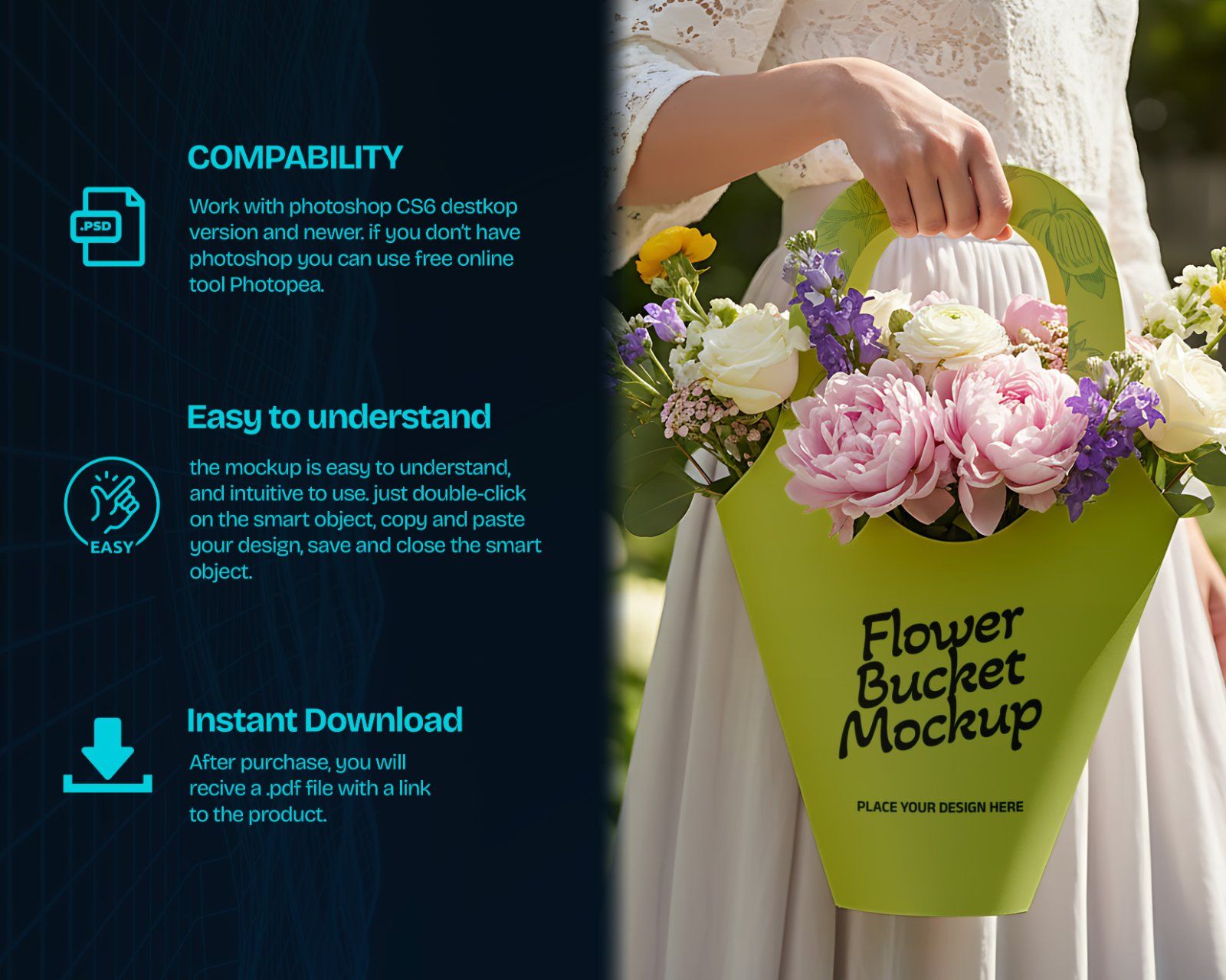 Premium Decorative Flower Shop Branding Mockup Bundle – 15 Aesthetic PSD Scenes for Florist Identity