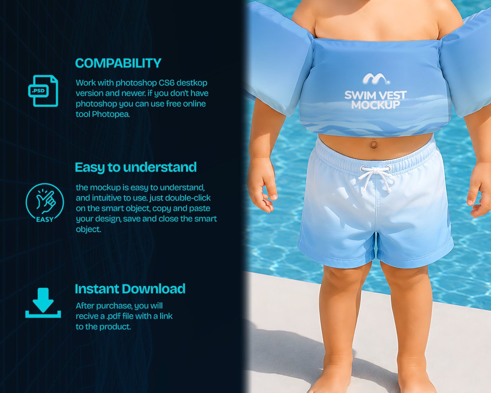 Premium Swimming Pool Mockup Bundle – 15 Aesthetic PSD Scenes for Swimwear, Resort & Aquatic Sports