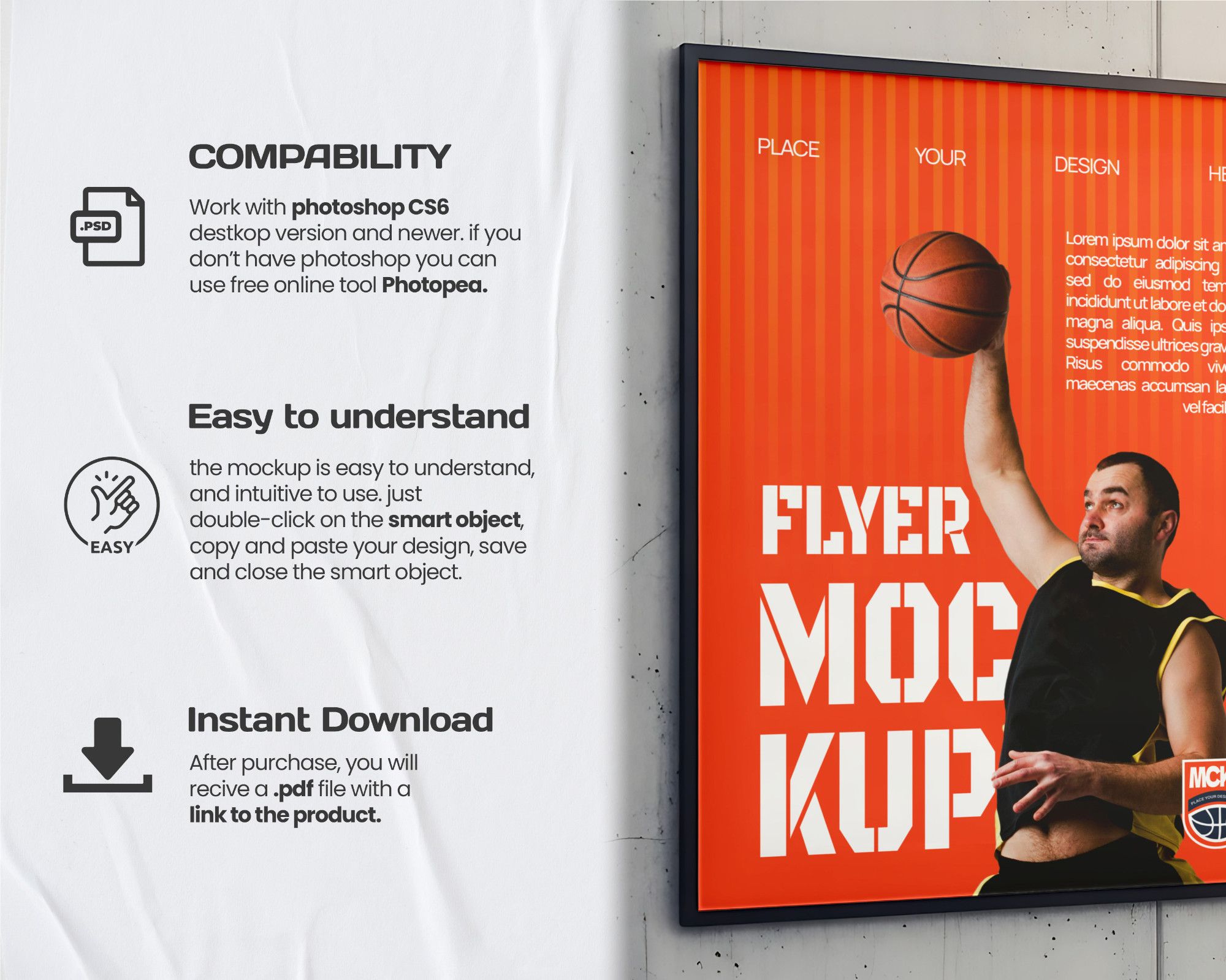 15 PSD Basketball Club Branding Mockup Kit – Jersey, Sports Bag, Poster, Flyer & More