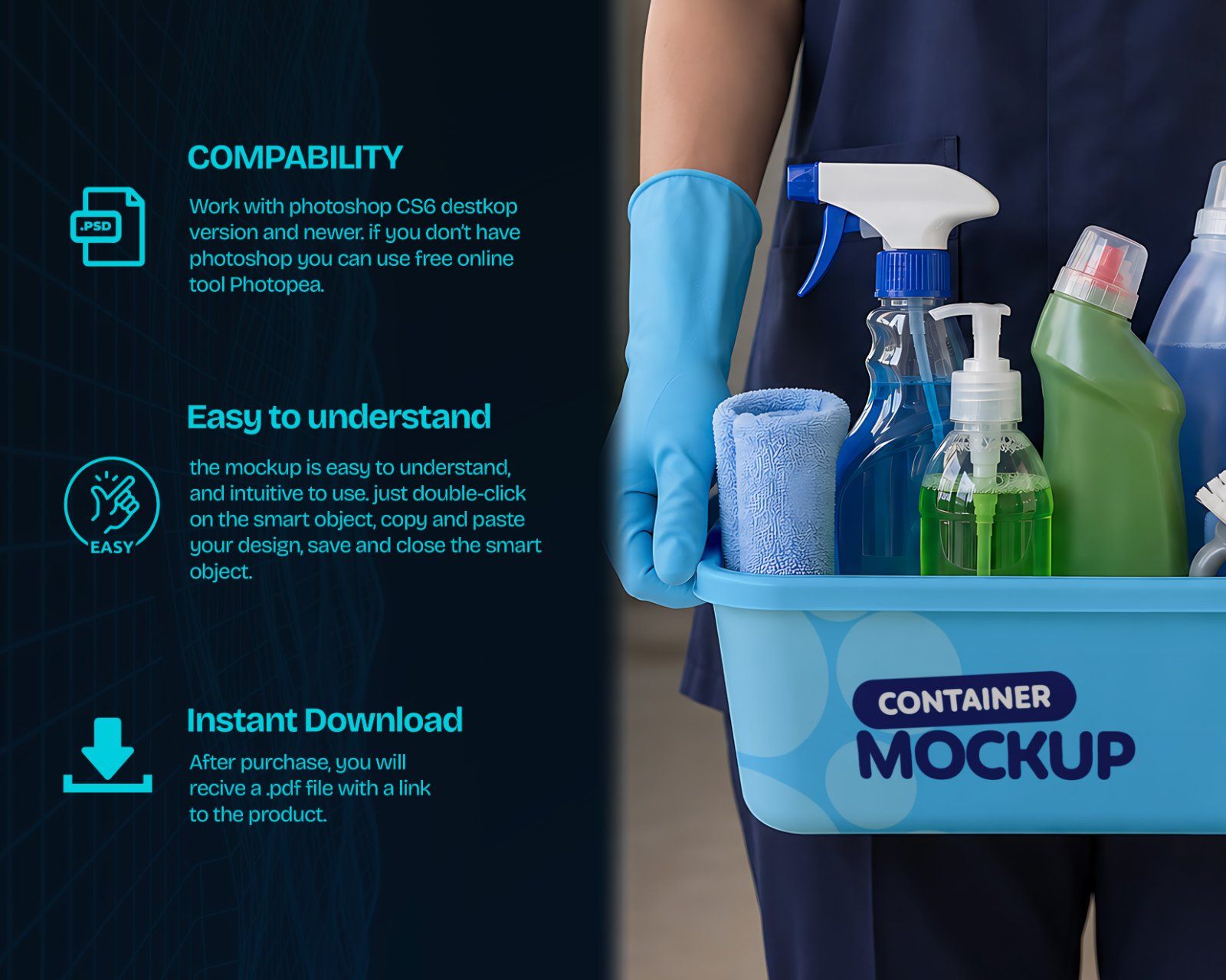 Cleaning Company Branding Mockup Bundle - 15 PSD Templates  Housekeeping & Cleaning Service Brand — image 5