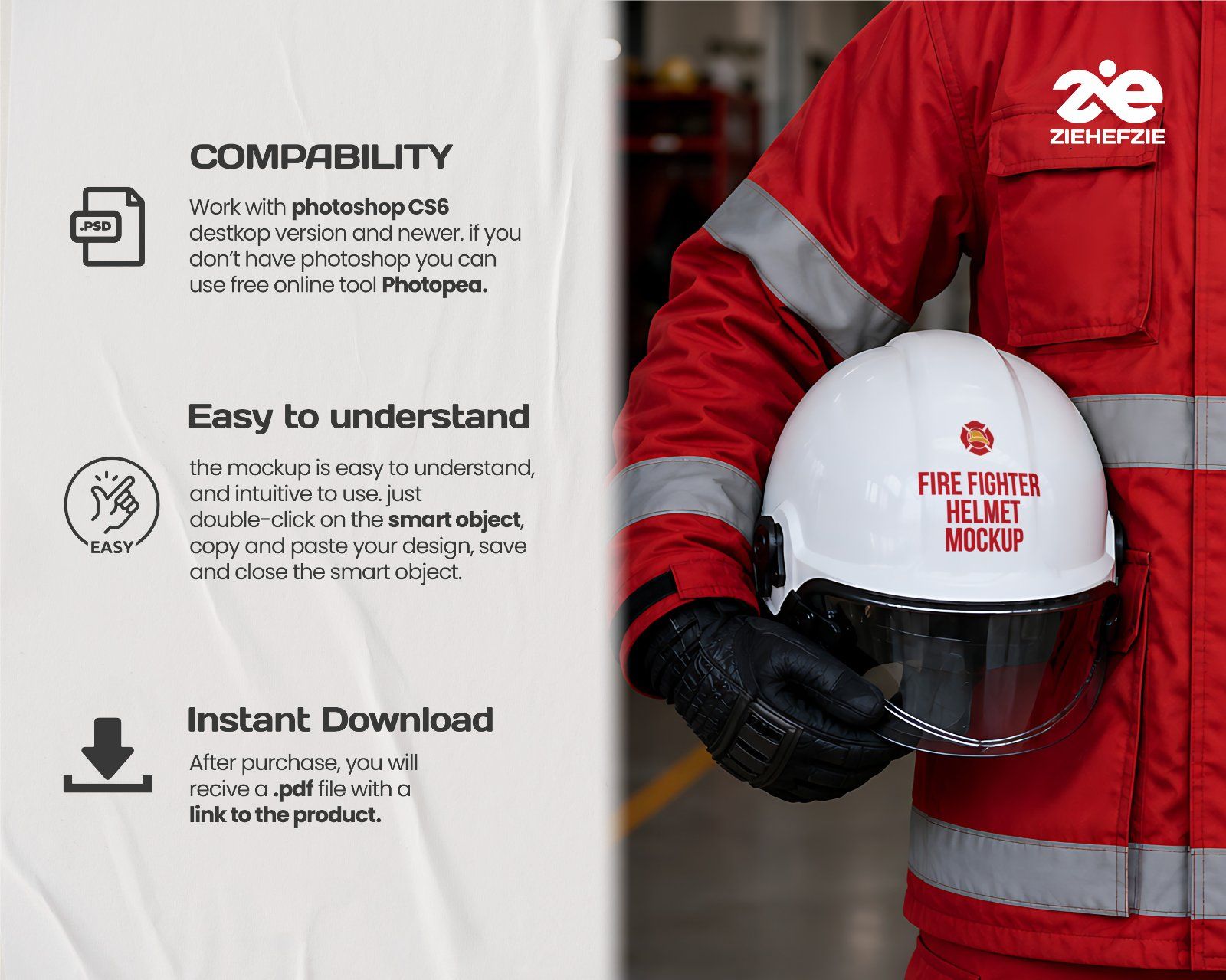 Premium Fire Fighter Branding Mockup Bundle – 15 Rescue PSD Scenes for Emergency Uniforms, Vehicles