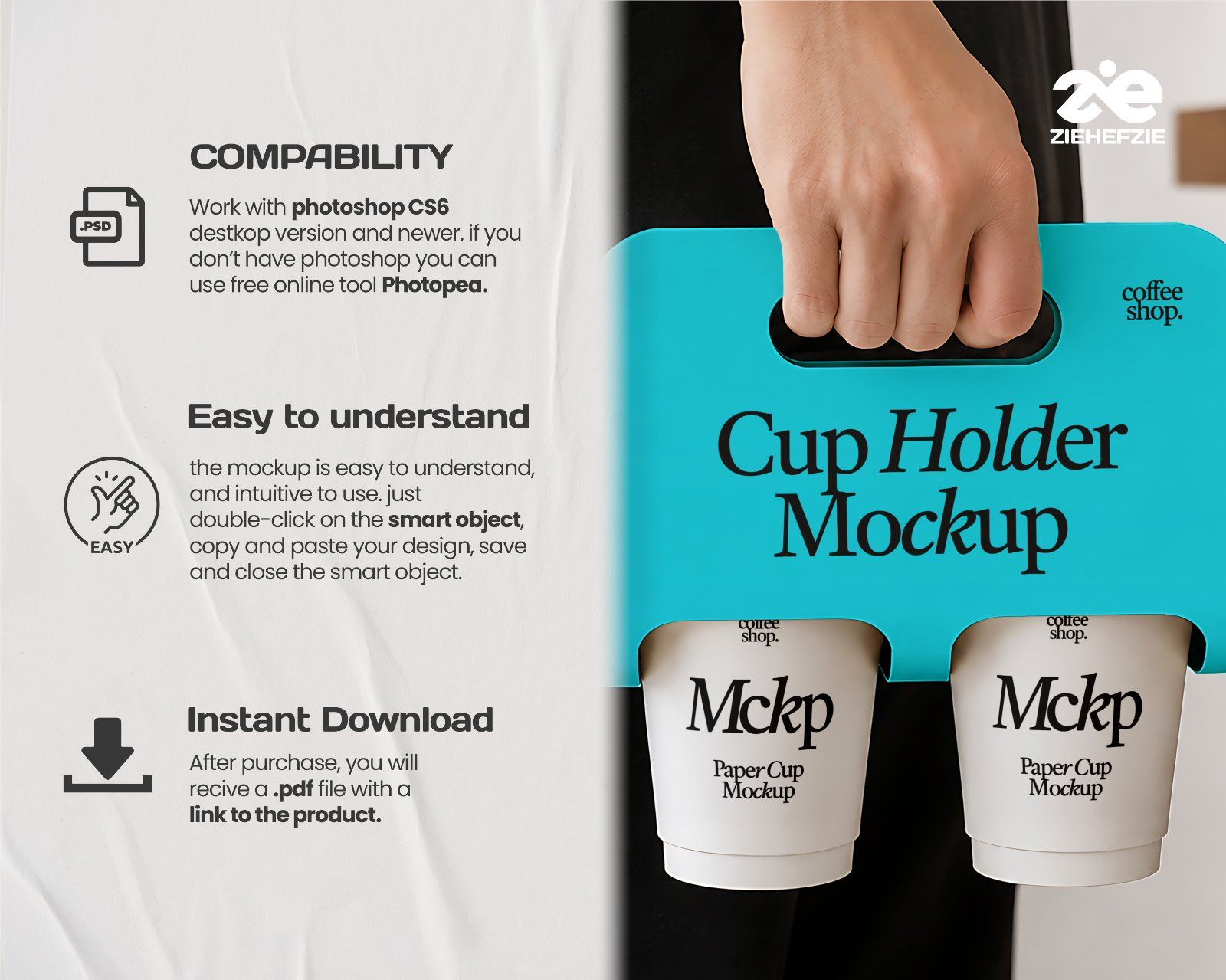 Premium Coffee Shop Branding Mockup Bundle – 15 Aesthetic PSD Scenes for Cafe & Coffee Roastery Iden