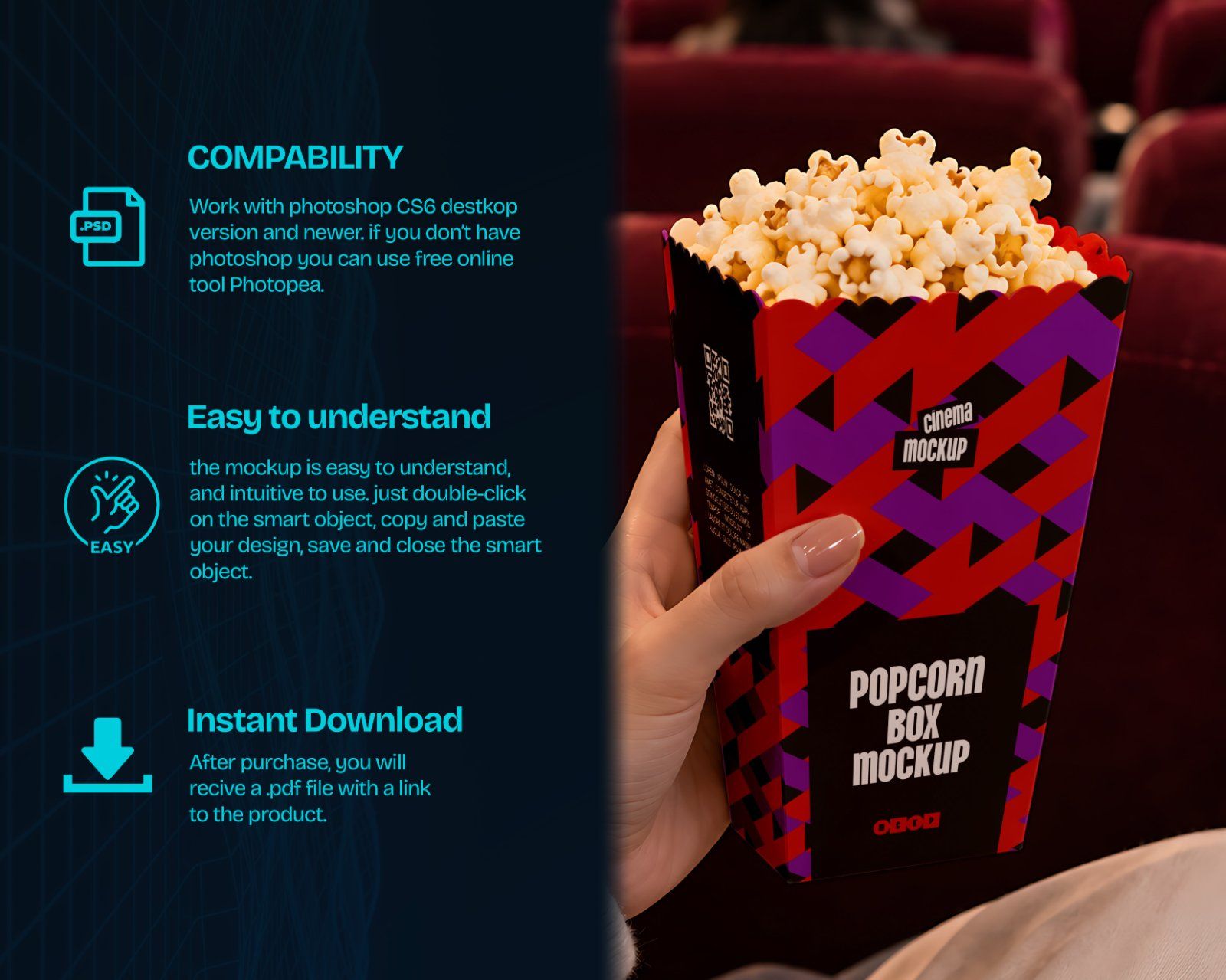 Cinema Branding Mockup Pack - 15 Movie Theater PSD Mockups — image 6