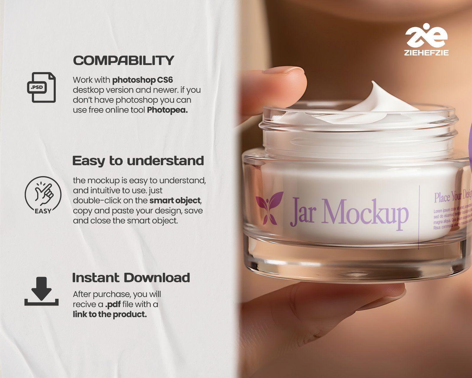 Beauty Clinic Mockup Bundle – Skincare Packaging, Cosmetic Branding PSD Mockups