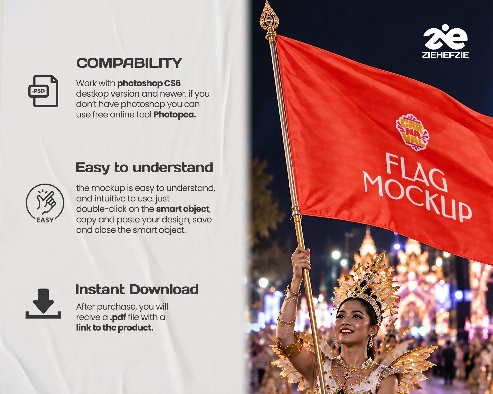 Carnival Parade & Entertainment Event 15 PSD Mockup Collection - Festival & Celebration Event Brandi — image 5