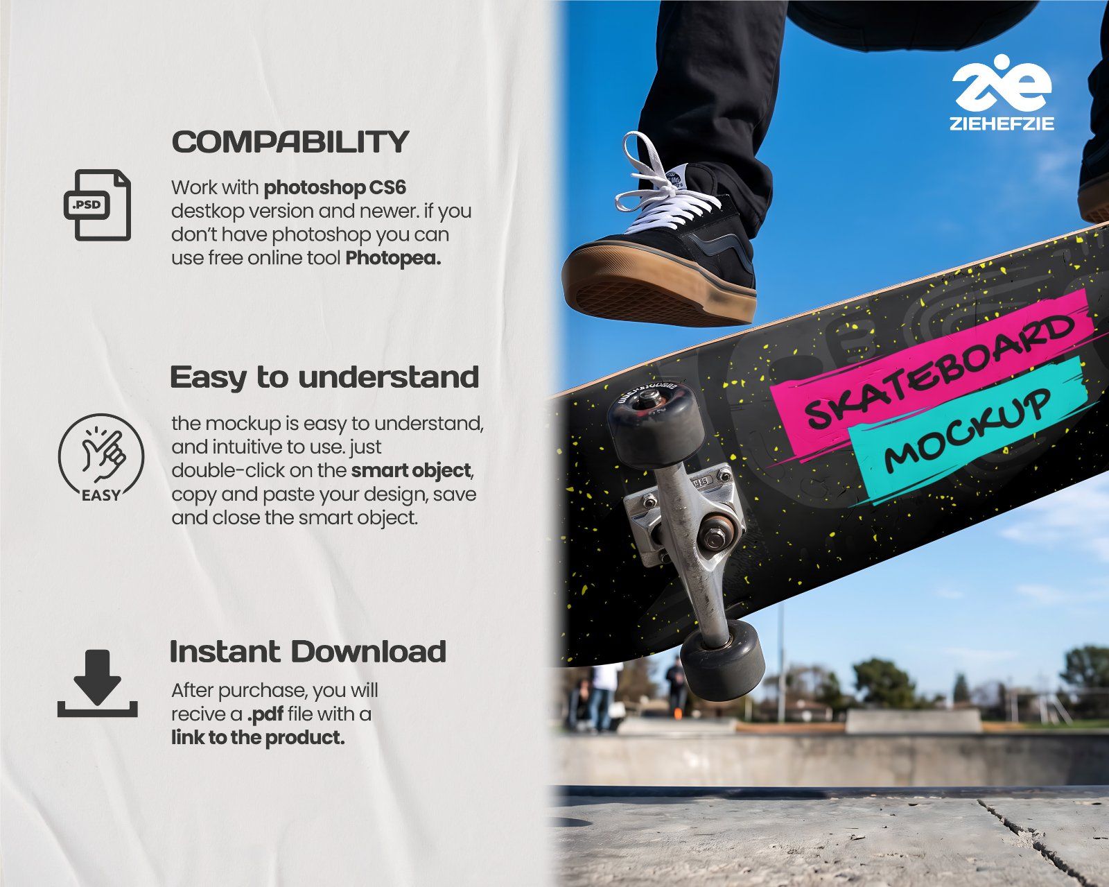 Ultimate Skateboard Branding Mockup Bundle – 15 Premium PSD Scenes for Urban Streetwear & Skate Cult