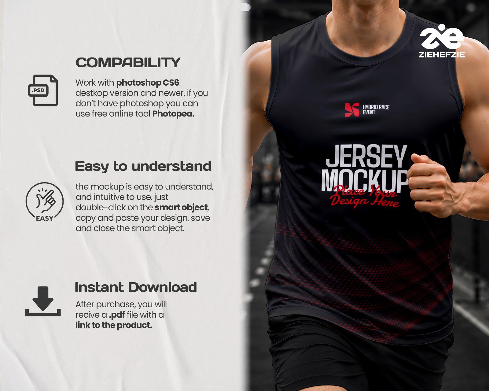 Premium Hybrid Race Event Mockup Bundle – 15 Tactical Sports PSD Scenes for Fitness Racing, Hyrox &