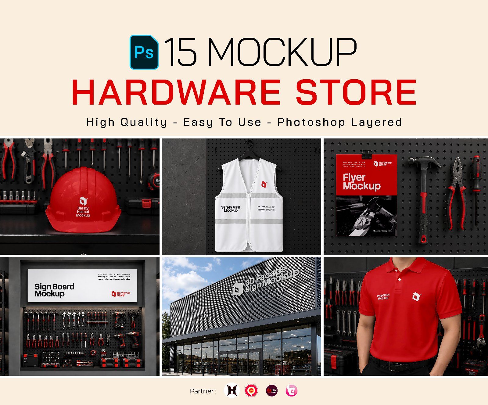Premium Branding Hardware Store Mockup