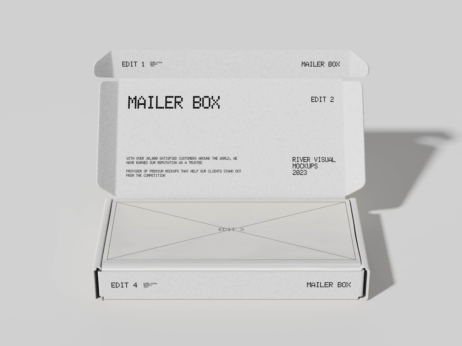Mailer Box Minimalist Mockup — image 4