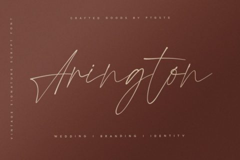 Arington | Vintage Signature Script