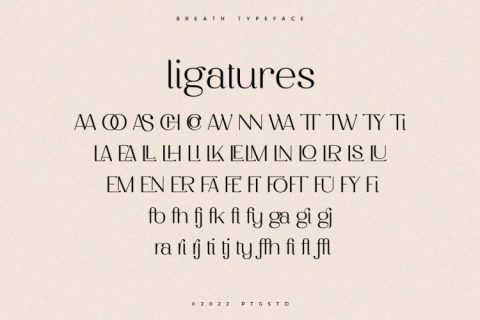 Breath | Modern Ligature Serif